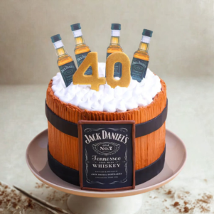 Cheers To Forty Beer Cake