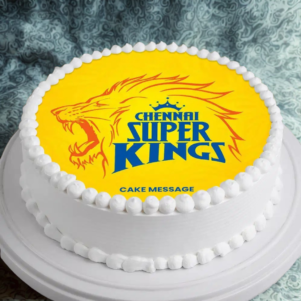 Chennai Super Kings Photo Cake