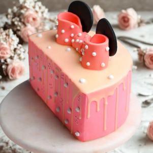 Minnie Mouse Half Cake