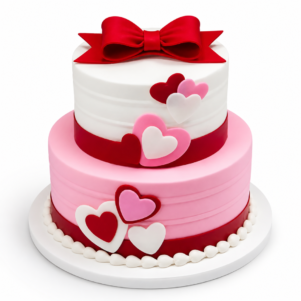 Sweetheart Celebration Two Tier Cake