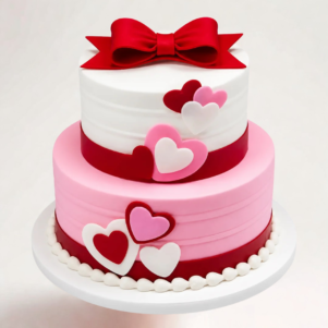 Sweetheart Celebration Two Tier Cake