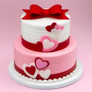 Sweetheart Celebration Two Tier Cake