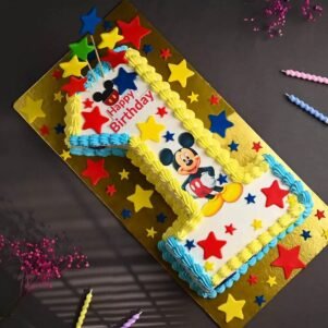 Mickey Mouse First Birthday Cake