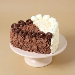 Heart Shape Double Delight Cake