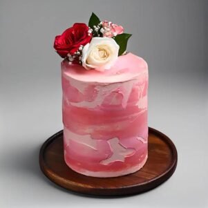 Sweet Forever Floral Wedding Cake