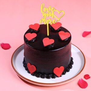 Chocolate Cake With Love Topper