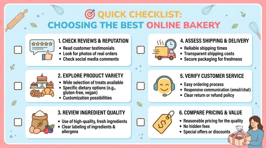 Choosing the Best Online Bakery