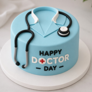 Doctor Attire Theme Cake