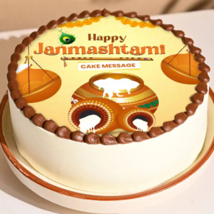 Festive Janmashtami Cake