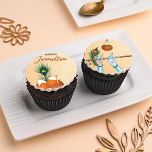 Janmashtami Choco Cupcake Duo | Bakers corner