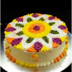 Colorful Design Onam Theme Cake | Bakers corner