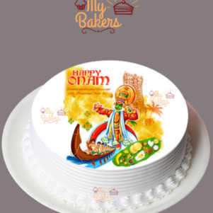 Happy Onam Photo Theme Cake | Bakers corner