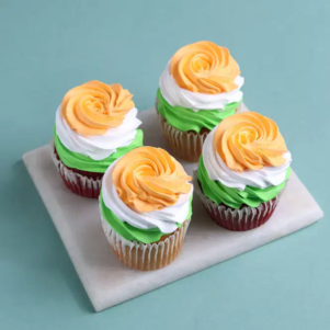 Tricolour Independence Day Cupcakes | Bakers corner