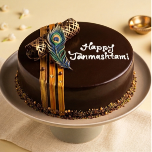 Choco Truffle Happy Janmashtami Cake