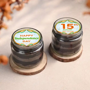 Two Independence Day Chocolate Jar Cakes | Bakers corner