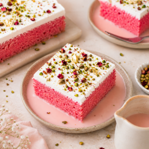 Rose Milk Cake | Baker Corner