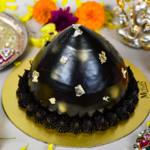 Chocolate Ganpati Modak Cake | Baker Corner
