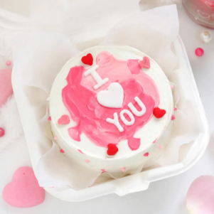 Cupid's Delight Bento Cream Cake | Bakers Corner