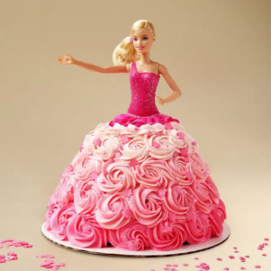 Pink Princess Barbie Cake | Bakers Corner