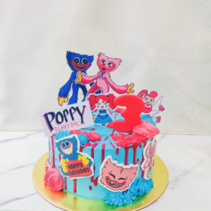 Huggy Wuggy Poppy Playtime Cake | Bakers Corner