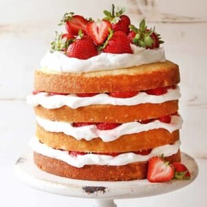 Strawberry Shortcake Layer Cake