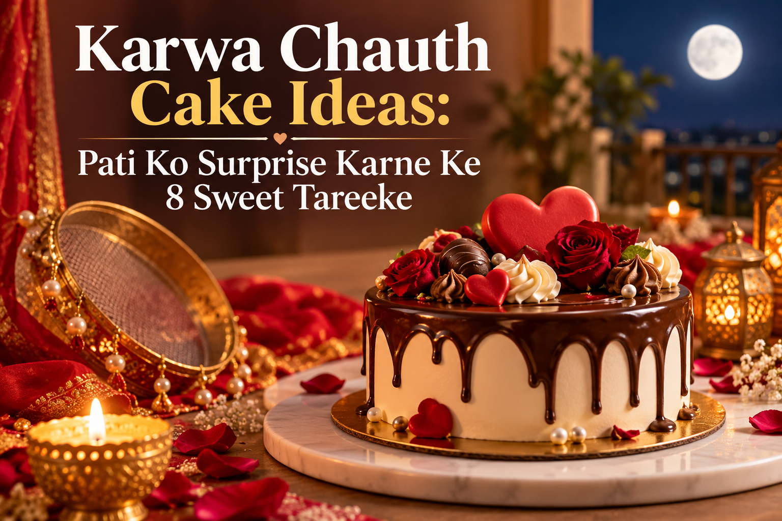 Karwa Chauth Cake Ideas: Pati Ko Surprise Karne Ke 8 Sweet Tareeke